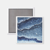 水彩波マグネット マグネット (正面/裏面)