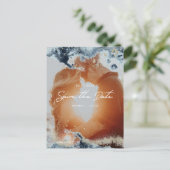 水彩波写真保存日 ポストカード (スタンド正面)