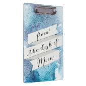 水彩波海青色彩の鮮やか紫 クリップボード (右)