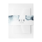 水彩波結婚の腹帯 招待状ベリーバンド (正面例)