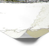 水彩波 ポスター (角)