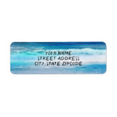 水彩波 ラベル (正面)