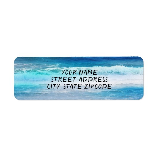 水彩波 ラベル (正面)