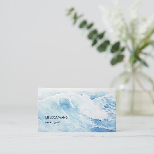水彩波 名刺 (スタンド正面)