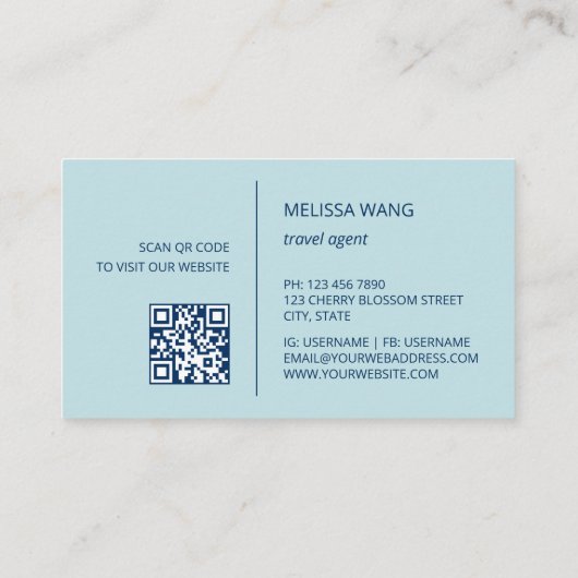 水彩波 名刺 (裏面)