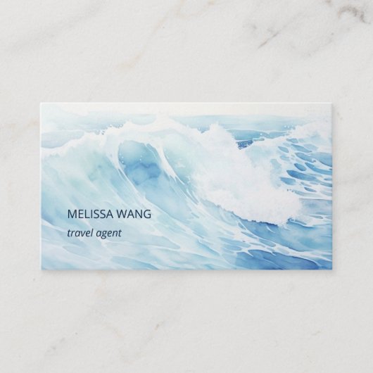水彩波 名刺 (正面)
