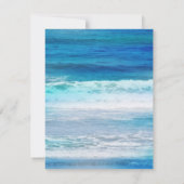 '水彩波' 招待状 (裏面)