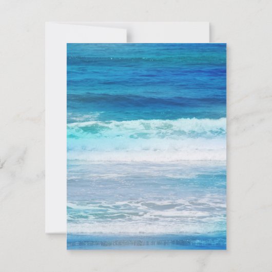 '水彩波' 招待状 (裏面)