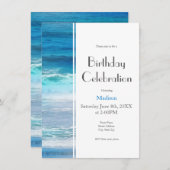 水彩波 招待状 (正面/裏面)