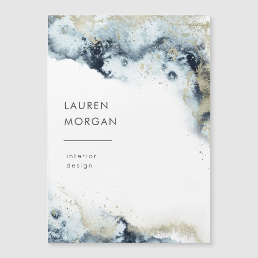 水彩波・砂磁気ビジネスカード (正面)