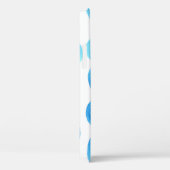 水彩波：青いターコイズシームレス。 Case-Mate iPhoneケース (裏面 / 右)