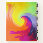 水彩波 – 8.5インチx 11インチスパイラルノートブック ノートブック (裏面)