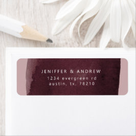 水彩泥炭洗浄差出人住所ラベル ラベル