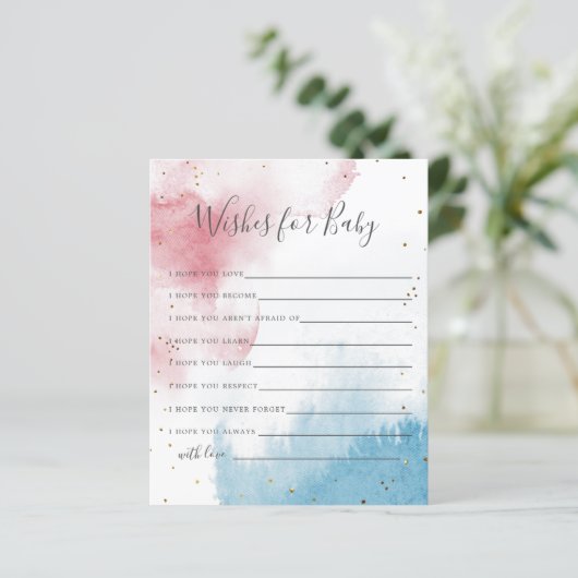 水彩洗い性別がベビーカードの願いを明かす (スタンド正面)