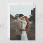 水彩洗い流し日付カードを保存する – 海軍 セーブザデート (裏面)