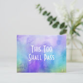 水彩洗い流カラフルし ポストカード (スタンド正面)