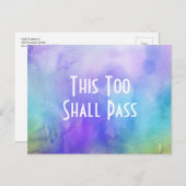 水彩洗い流カラフルし ポストカード (正面/裏面)