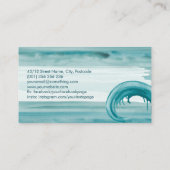 水彩洗浄海波抽象芸術 名刺 (裏面)