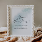 水彩洗浄 |キャンディーの数を青で推測 ポスター