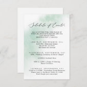 水彩洗浄 |グリーンウィークエンドイベント エンクロージャーカード (正面/裏面)