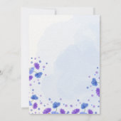 水彩洗浄 |パープルザ結婚式招待状 招待状 (裏面)