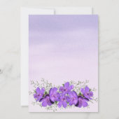 水彩洗浄 |パープルザ結婚式招待状 招待状 (裏面)