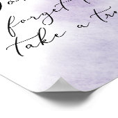 水彩洗浄 |パープルドーナツ結婚の好意 ポスター (角)