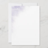 水彩洗浄 |パープルリハーサルディナー 招待状 (裏面)