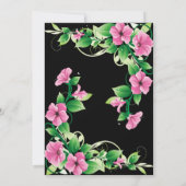 水彩洗浄 |パープル結婚・ザ・招待状 招待状 (裏面)