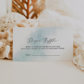 水彩洗浄 |ブルーベビーシャワーおむつラッフル エンクロージャーカード