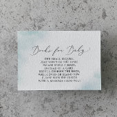 水彩洗浄 |ブルーベビーシャワーベビー エンクロージャーカード