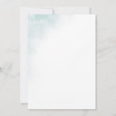 水彩洗浄 |ブルーベビーシャワー 招待状 (裏面)