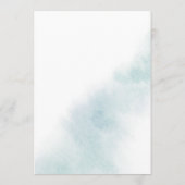 水彩洗浄 |ブルー結婚ズ アドバイスカード (裏面)