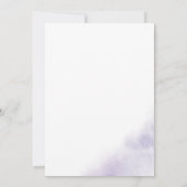 水彩洗浄 |紫のバチェロレッテ 招待状 (裏面)