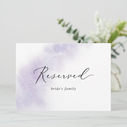 水彩洗浄 |紫色の予約済み記号 (スタンド正面)