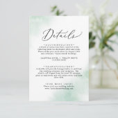 水彩洗浄 |緑の詳細エンクロージャカード エンクロージャーカード (スタンド正面)