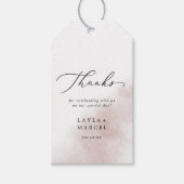 水彩洗浄 |赤面ありがとうございました ギフトタグ (正面)