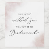 水彩洗浄 |赤面の花嫁の提案 ワインラベル (シングルラベル)