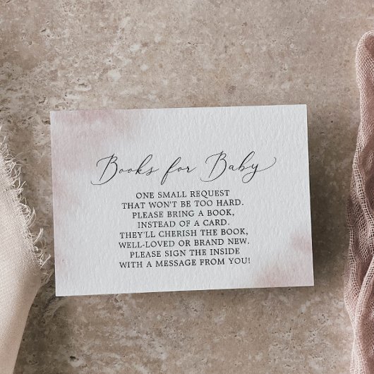 水彩洗浄 |赤面の赤ちゃんシャワーベビー エンクロージャーカード