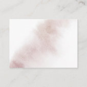 水彩洗浄 |赤面の赤ちゃんシャワーベビー エンクロージャーカード (裏面)