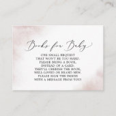 水彩洗浄 |赤面の赤ちゃんシャワーベビー エンクロージャーカード (正面)