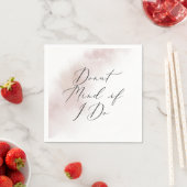 水彩洗浄 |赤面ドナッもしト私は行う スタンダードカクテルナプキン (インサイチュ)