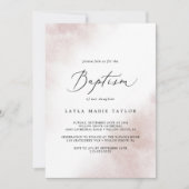 水彩洗浄 |赤面バプテスマ 招待状 (正面)