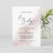 水彩洗浄 |赤面ラボダデ結婚ス 招待状 (スタンド正面)