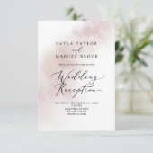 水彩洗浄 |赤面夕べ招待状 エンクロージャーカード (スタンド正面)