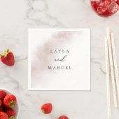 水彩洗浄 |赤面結婚ズ スタンダードカクテルナプキン (インサイチュ)