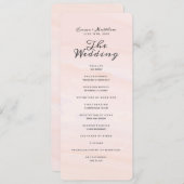 水彩洗浄 |赤面結婚式 プログラム (正面/裏面)