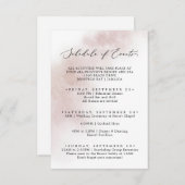 水彩洗浄 |赤面週末のイベント エンクロージャーカード (正面/裏面)