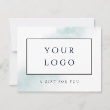 水彩洗浄 |青いギフト券