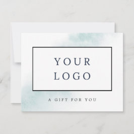 水彩洗浄 |青いギフト券